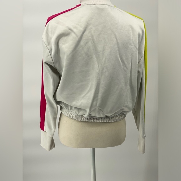 Puma Gray and Yellow Bomber Jacket with Retro Style Size M - Picture 2 of 14